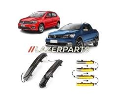 Guiñadores LED Secuenciales de Retrovisor para Volkswagen Gol, Fox y Saveiro
